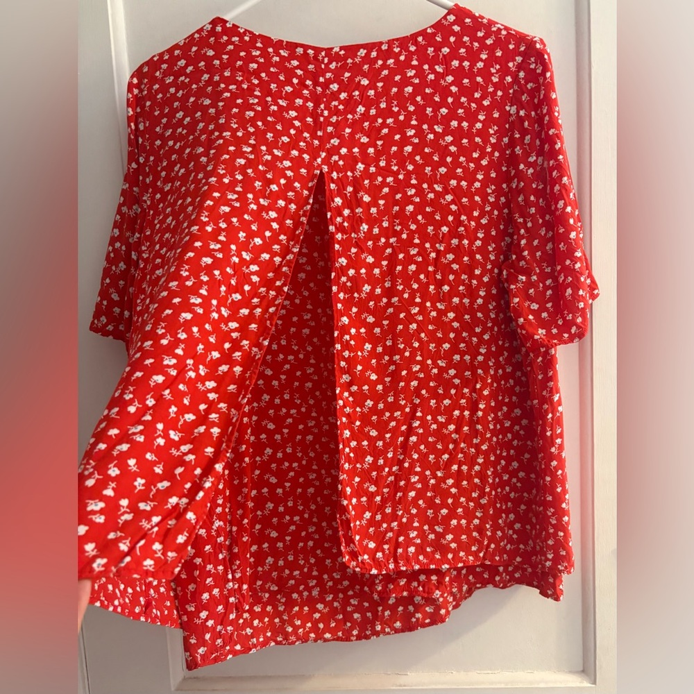 Boden Nadia Layered Split Back Blouse Size 12 - image 5